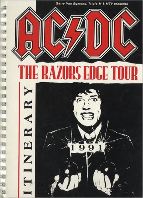 AC/DC The Razors Edge Tour Australian Itinerary (468710) TOUR ITINERARY