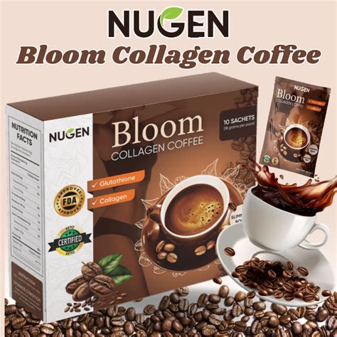 Nugen Bloom Collagen Coffee Original Coffee With Collagen And ...