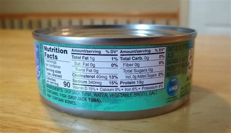 Tuna Fish Can Nutrition Facts