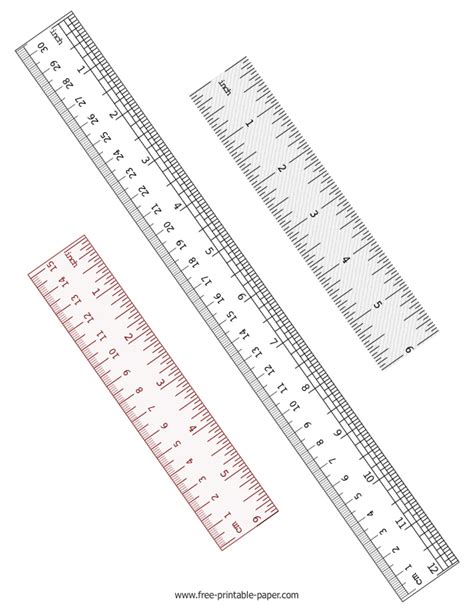 Printable Inch Rulers - Printable Templates