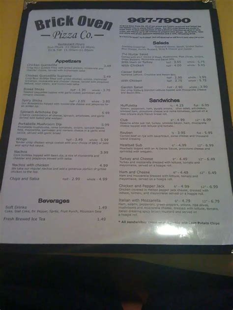 Menu at La Torcia Brick Oven Pizza - Russellville pizzeria, Russellville