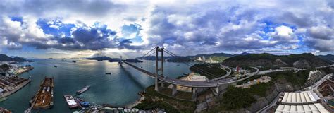 Tsing Yi Bridge Tower(青馬橋青衣橋塔), Tsing Ma Bridge, HK 360 Panorama ...