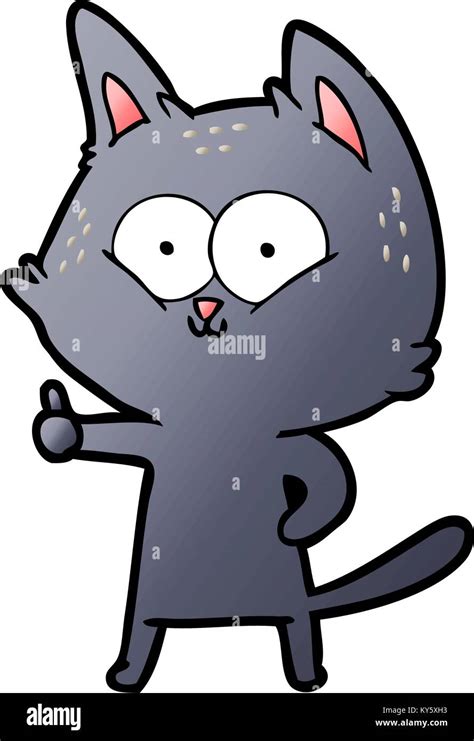 cartoon cat giving thumbs up Stock Vector Image & Art - Alamy