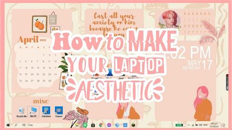 How to make your laptop/desktop aesthetic l Windows 10 customization ...