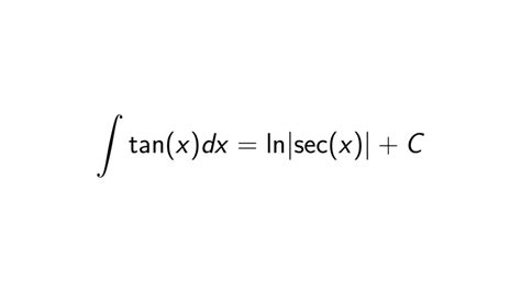 What is the integral of tan(x)? - Epsilonify