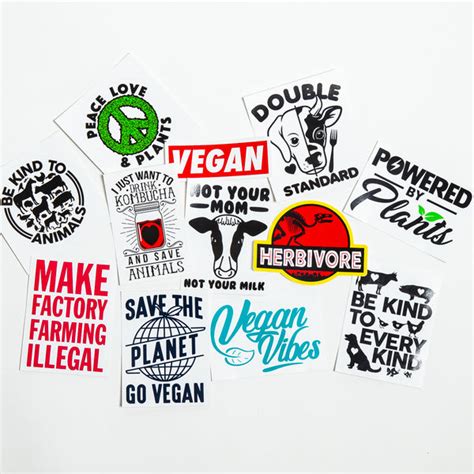 Vegan Stickers | Everything Vegan - Bumper Stickers, Hats & Clothing