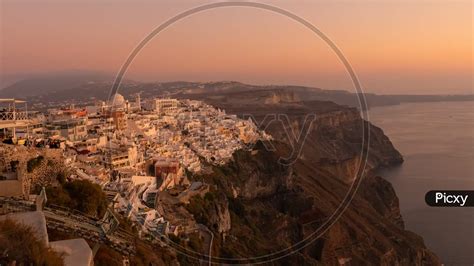 Image of Village Of Oia At Sunset-JO968621-Picxy