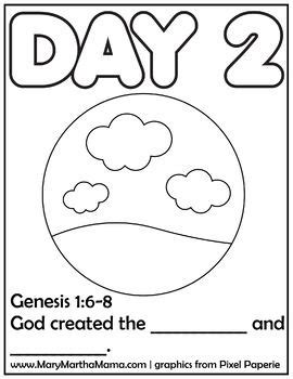 Printable Creation Story Coloring Pages - MakenzieropSchaefer