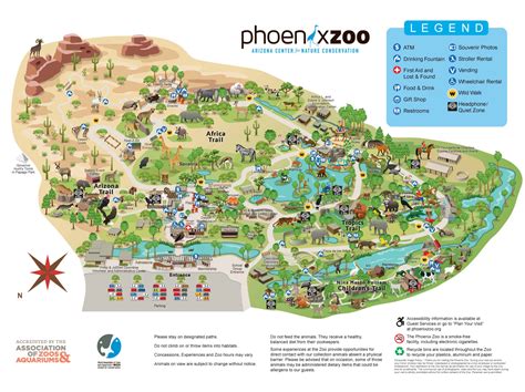 Zoo Map - Phoenix Zoo