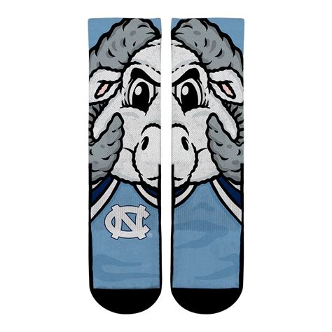 North Carolina Tar Heels Socks - Rock 'Em Socks - Rameses Mascot Crew