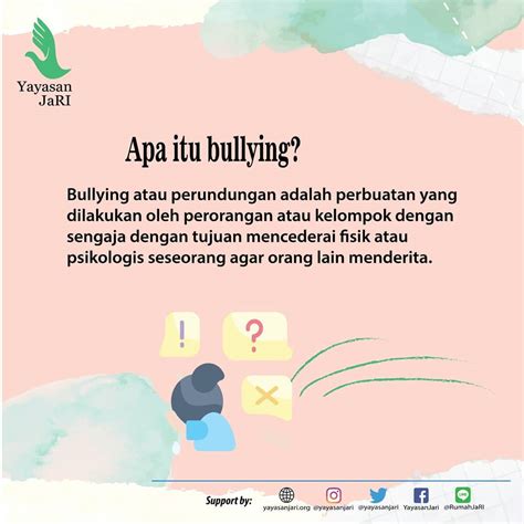 Yayasan Jari - Apa bullying itu? Bullying atau perundungan... | Facebook