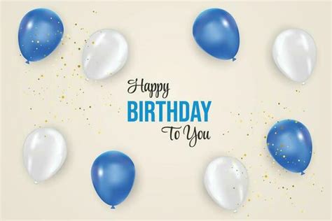 Blue Birthday Banner Vector Art, Icons, and Graphics for Free Download