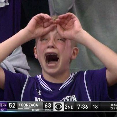 Crying Northwestern Kid Fan Becomes March Madness Meme