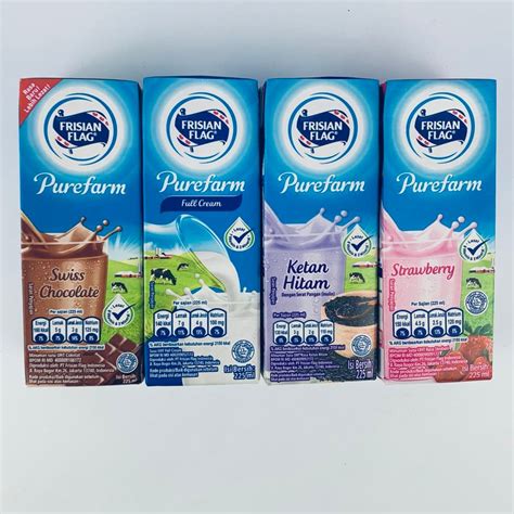 Jual Susu Bendera Frisian Flag Purefarm UHT - 225 ml | Shopee Indonesia