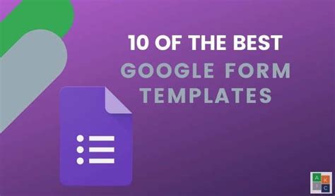 The 10 Best Google Forms Templates