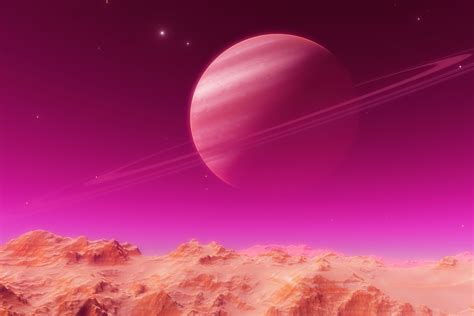 Giant Pink Planet