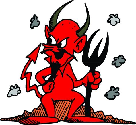 Red Cartoon Devil drawing free image download