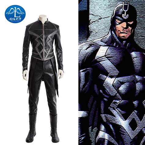 ManLuYunXiao Cosplay Costume Movie Marevl black bolt Costume Halloween ...