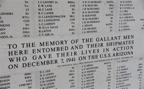 New wall at USS Arizona Memorial dedicated on Veterans Day | Stars and ...