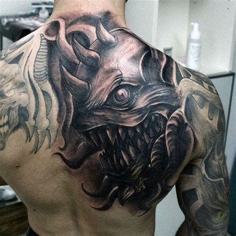 Demonic Tattoo Images & Pictures - Becuo | Demon tattoo, Evil tattoos ...