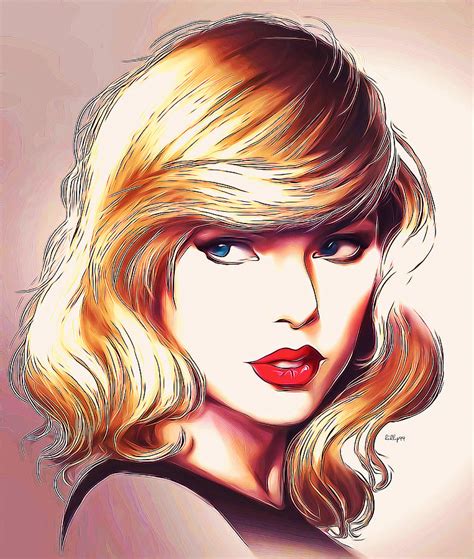 Taylor Swift Portrait 2 Digital Art by Nenad Vasic - Fine Art America