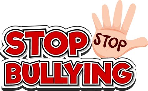 Stop Bullying text for banner or poster design 13909244 Vector Art at ...