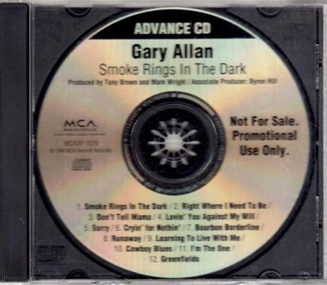 Gary Allan – Smoke Rings In The Dark (1999, CD) - Discogs