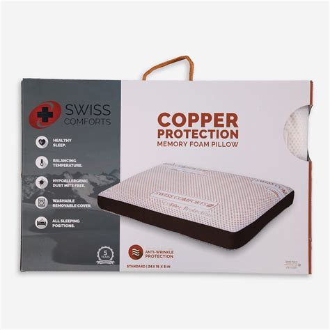 Swiss Comforts – Copper Memory Foam Pillow – Swiss Comforts