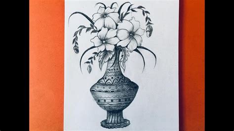 Pencil Sketch Of Flower Vase | Best Flower Site