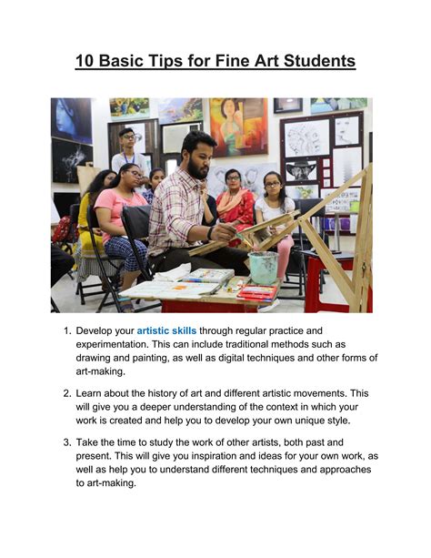 10 Basic Tips for Fine Art Students by IMAGINATION ACADEMY OF FINE ART ...