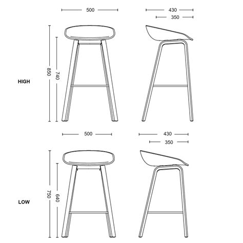 HAY About A Stool AAS32 750mm High, 13 Colour Options - Ewop