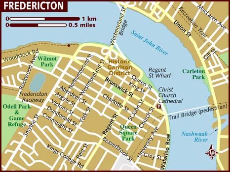 map of fredericton - Map Pictures