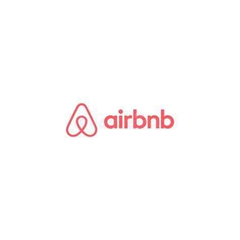 Airbnb Logo Editorial Ilustrativo Sobre Fondo Blanco Imagen de archivo ...