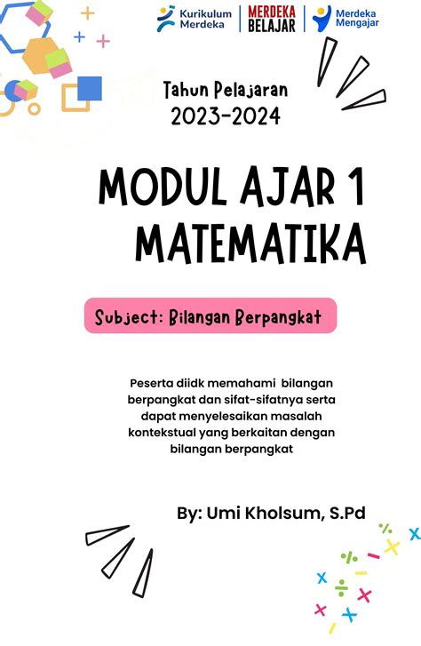 Modul Ajar Bilangan Berpangkat - Download Modul Ajar Matematika