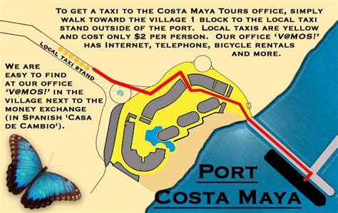 Puerto Costa Maya Tourist Map