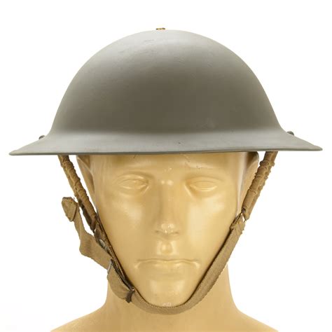 Original WWII British Brodie Steel Helmet in OD Green- WW2 Dated! | eBay