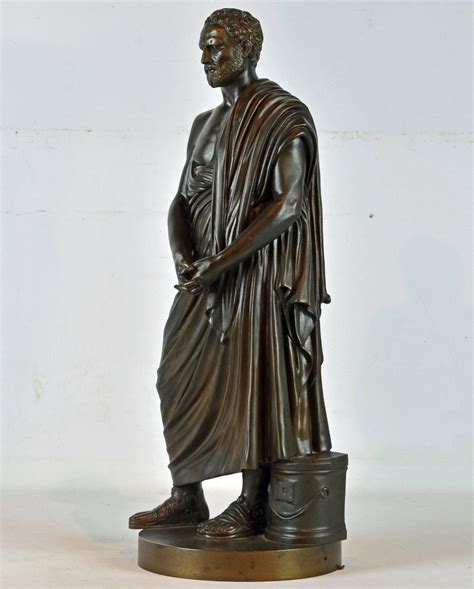 Classical 19th Century Bronze Statue of Demosthenes by Rohrich Foundry ...