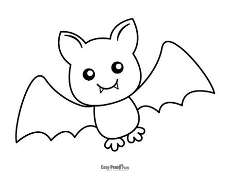 Cute Bat Coloring Pages