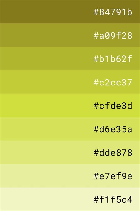 Lime color palette | Hex color palette, Color palette design, Digital ...