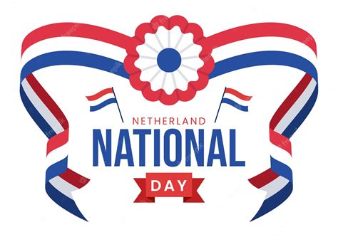 Premium Vector | Happy netherland national day illustration with ...