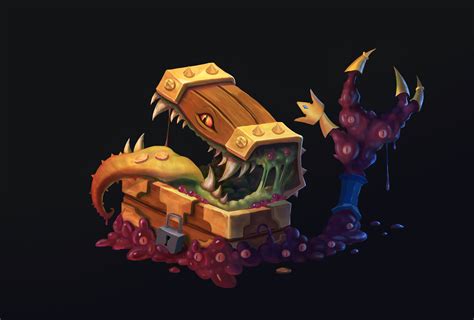 ArtStation - Mimic Chest concept