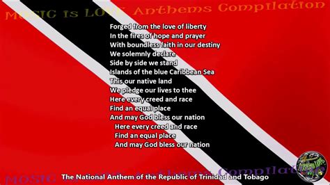 National Anthem Of Trinidad And Tobago Lyrics