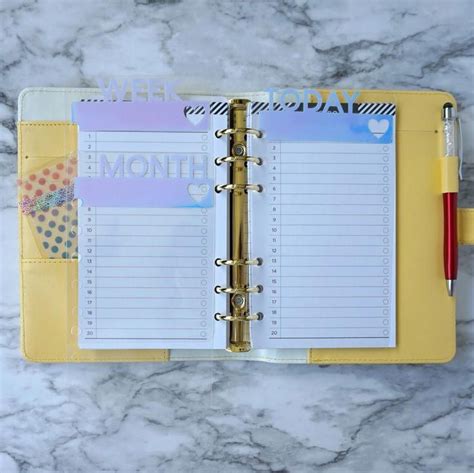 A5 Filofax Insert in 2020 | Filofax planners, Planner dividers, Filofax ...