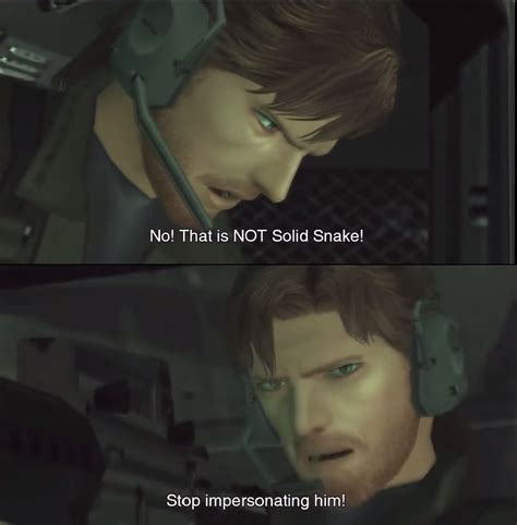 Mrw people call Big Boss Solid Snake | Metal Gear | Know Your Meme