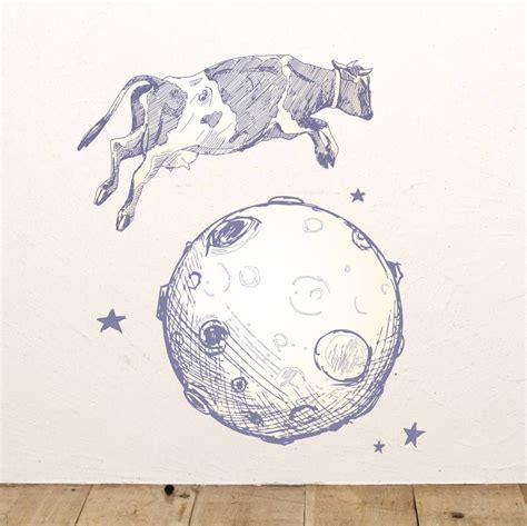 how to draw a cow jumping over the moon - workvanstorageideas