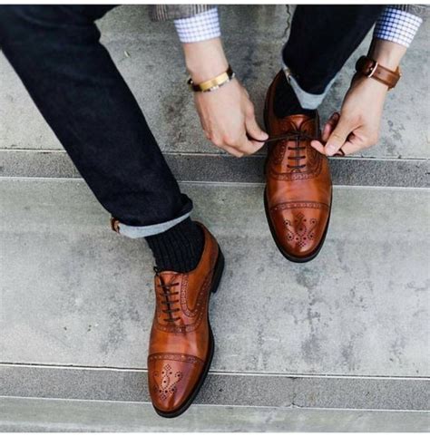 Handmade Men Brown Oxford Formal Shoes Brogue Dress | RebelsMarket