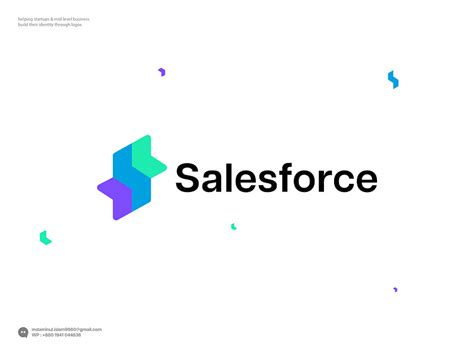 Salesforce Logo, Data, Marketing, CRM, growth, S logo by Aminul Islam ...