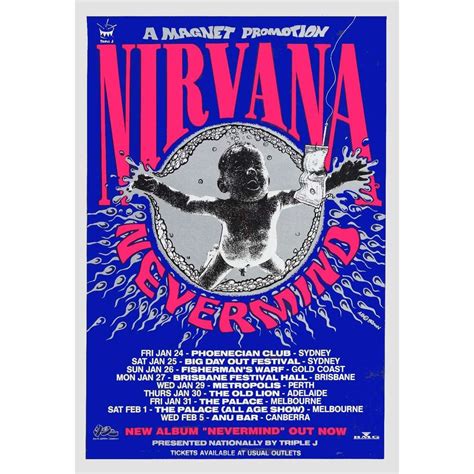 *Nevermind* australian tour 1992 (australia 1992 ltd re large promo ...