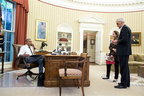 File:President Obama on the phone in the Oval Office with Secretary ...