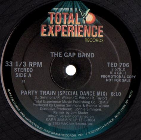 The Gap Band – Party Train (1983, Vinyl) - Discogs